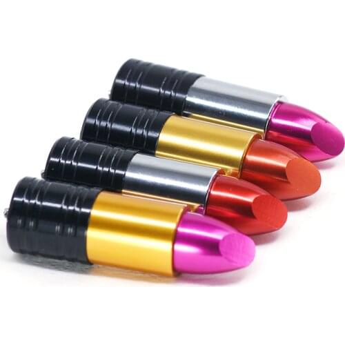 USB flash drive Lipstick pendrive metal thumb drive 4GB 8GB 16GB 32GB 64GB female fashion Pen Drive USB2.0 USB Disk