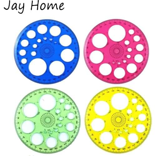 1pc 360 Degrees Protractor Template Circle Ruler Home Patchwork Round Ruler Sewing Measure Ruler DIY Crafts Sewing Accessories