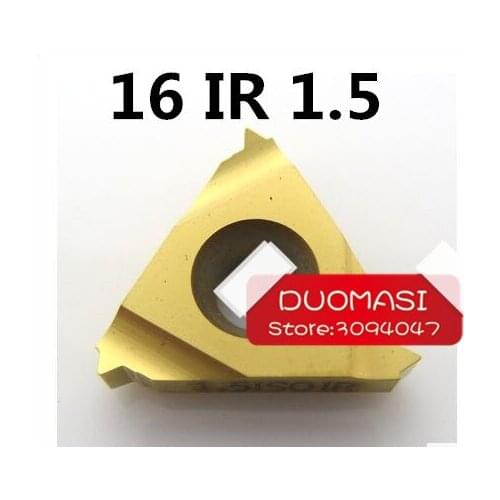16 IR 1.5 ISO ,Indexable Tungsten Carbide Threading Lathe Inserts for Threaded Lathe Holder,thread turning tool holders