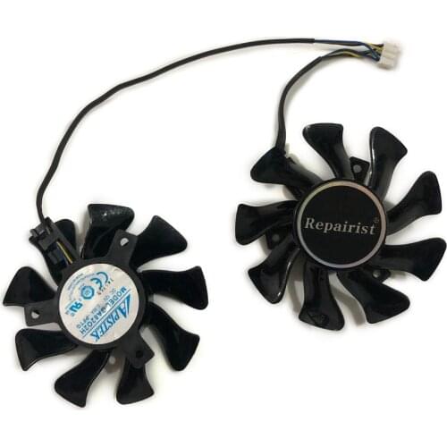 2pcs/Set GA82O2H VGA GPU Cooler For GALAXY GeForce GTX 1060 Mini 6G Video Card As Replacement