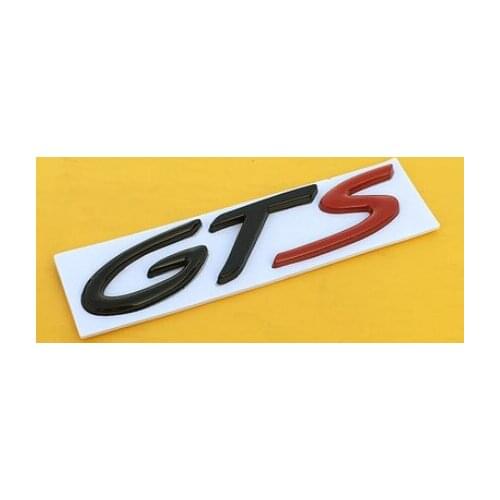 3D Auto Stickers Metal GTS Shape Chrome Badge Emblem Decals Motorcycle Modified Car Accessories