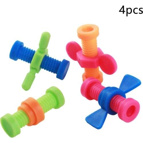 4pcs Decompression Toys Pencil Topper Spinner Plastic Kids Adult Fidget Toys Anti-stress Toys Best Birthday Gifts