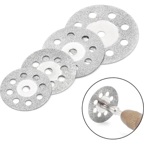 5pcs/set 20/22/25/30 Dremel Accessories Diamond Grinding Wheel Saw Circular Cutting Disc Dremel Rotary Tool Diamond Discs