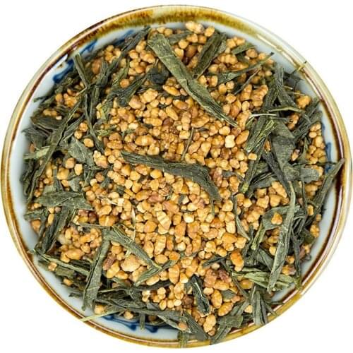 500g Japanese Green Genmaicha Natural Green With Roasted Brown Rice