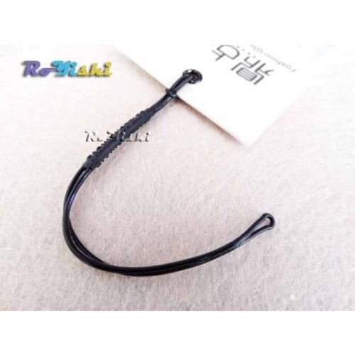 500pcs Black Soft Plastic Hang Tag Seal String with Loop Fasteners For Tags