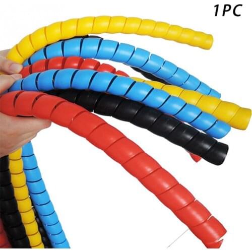 8mm 2m Line Organizer Pipe Protection Spiral Wrap Winding Cable Wire Protector Cover Tube #125