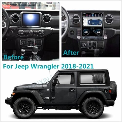 For Jeep Wrangler 2018 - 2021 Android 9 Carplay Radio Player Car GPS Navigation Head Unit Car stereo BT WIFI