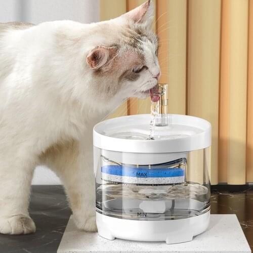Pet Water Dispenser Automatic Dog Cat Drinking Fountain Electric Water Automatic Cat Water Fountain with Filter Cotton Cat Bowl