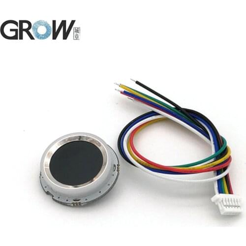 GROW R502-A New Small Thin Circular Ring LED Control DC3.3V MX1.0-6pin Capacitive Fingerprint Module Sensor Scanner