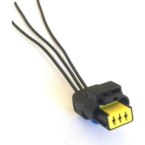 Delphi rail pressure sensor socket female plug connector 3Pin