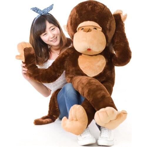 Dorimytrader Cute Animal Gorilla Plush Toy Doll Giant Long-armed Monkey Hug Monkey Dolls Pillow for Child Toys Birthday Gift