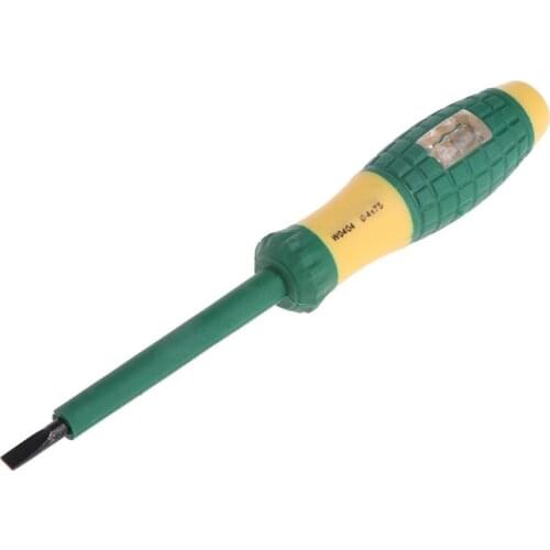 Electrical Tester Pen 220V Slotted Screwdriver Voltage Power Detector Probe 4mm 87HE