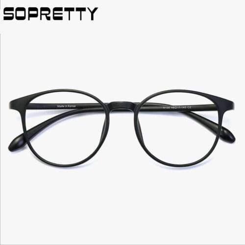 Korea Round TR90 Glasses Frames for Myopia Prescription ,Men Women Plastic Titanium Hyperopia Optical Eyeglasses Frame FK130