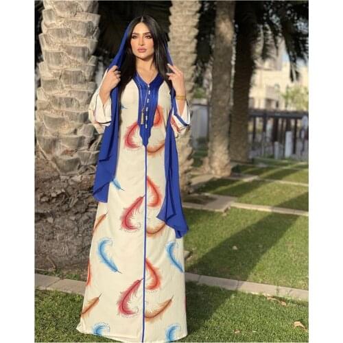Muslim Women Ethnic Print Long Dress Dubai Turkish Moroccan Pakistani Kaftan Abaya Arabic Islamic Ramadan Eid Maxi Robe Gown New