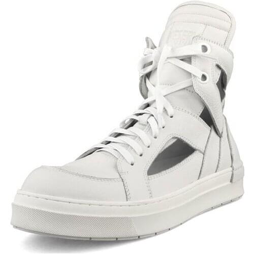 Mens casual shoes Korean high-top shoes for men summer high-top shoes