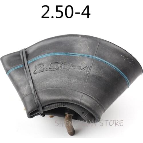Newest High quality Motorcycle tire Inner Tube 2.50-4 250-4 250-4 Tire metal valve Tube For Gas & Electric Scooter Bike