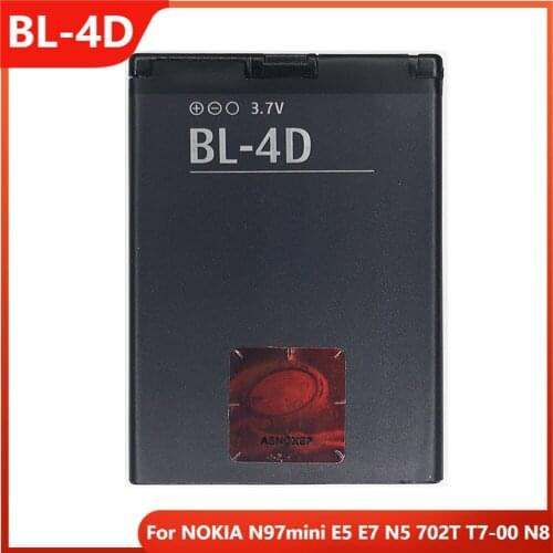 Original BL-4D Phone Battery For NOKIA N97mini E5 E7 N5 702T T7-00 N8 BL-4D Replacement Rechargable Batteries 1200mAh