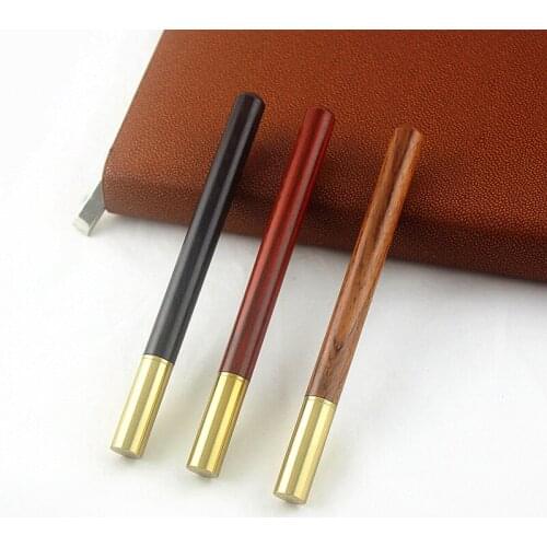 High quality Roller Ball Pen Beautiful Black wood Smooth Refill Writing Pen Business Office Home Supplies Metal Pen