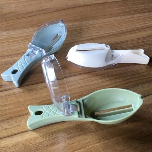 Fish Skin Brush Scraping Fishing Scale Brush Graters Fast Remove Fish knife Cleaning Peeler Scaler Scraper With Knife Device