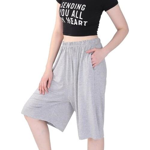 Summer Loose Straight Knee Length Shorts Comfortable Pocket Trouses Womens Short Plus Size Casual Shorts 3XL 4XL 5XL 6XL 7XL