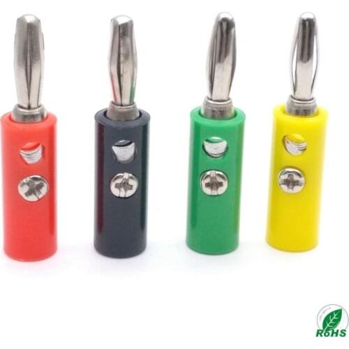 50pcs 5 Color 4MM Banana Plug JACK Binding Post Use For Banana Power Outlet Test Probe