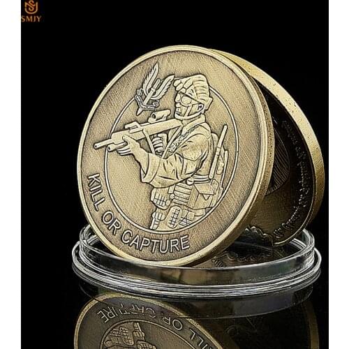 U.S. Special Forces Military Challenge Coin Special Air Service Whodares Wins Kill Or Capture Bronze Token Coin