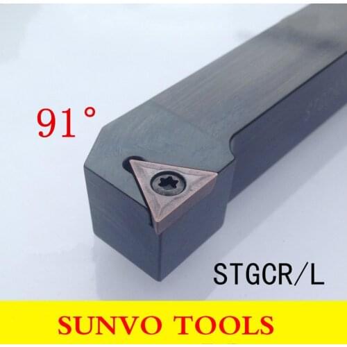 STGCR STGCL 2525M16 CNC Screw Fastening External Turning Holder Use TCMT TCGT160404/10408 CNC Insert