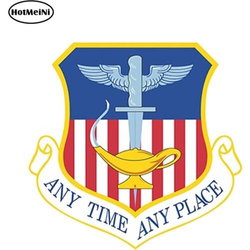 HotMeiNi 13cm x 13cm Car Styling STICKER ANY TIME AIR FORCE Decal US UNITED STATES Auto Moto Decor Waterproof Car Sticker