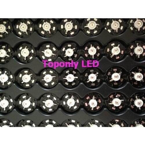 1w 585-595nm yellow color high power led lighting beads with pcb DC2.0-2.6v 350mA led parts for DIY 480pcs/lot DHL free shipping