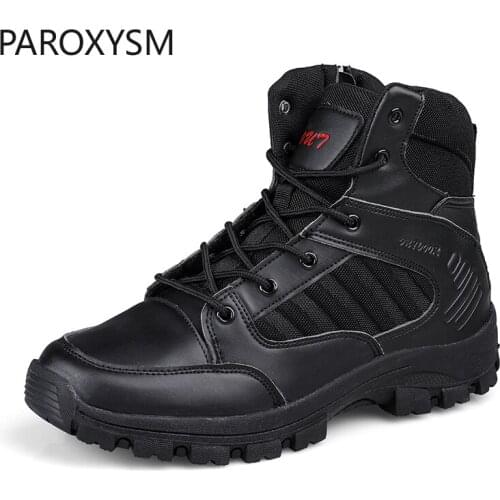 Tactical Shoes Men Outdoor Hiking Boots Men Antiskid Tactical Boots Outdoor Mountain Climbing Sports Shoes for male PAROXYSM