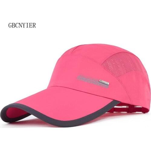 GBCNYIER Thin Quick Dry Sport Hat Male Sports Baseball Cap Leisure Female Tourism Hat Summer Ride Sunscreen Bone Brim Visor