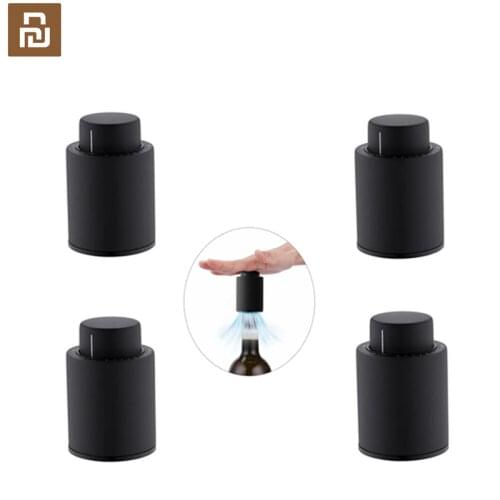 Xiaomi Circle Joy Wine Stopper Stainless Steel Vacuum Memory Wine Stopper Electric Stopper Wine Corks Metal Digital scale
