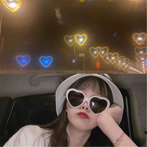Magic Special Effect Glasses Romantic Love Glasses toys,After wearing it, all the light sources will turn into the shape of love