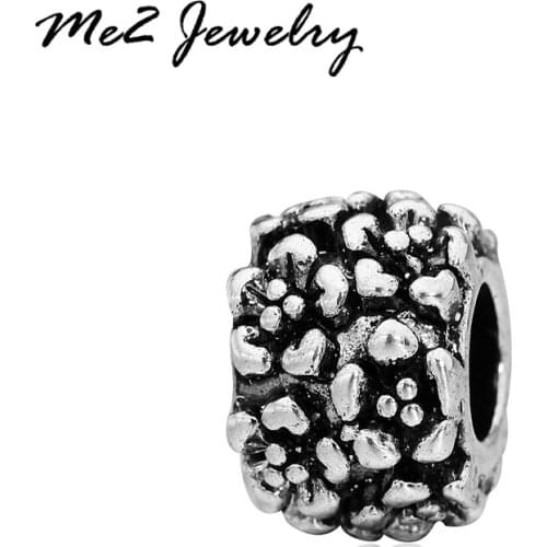 1PC Beads Fit Original Charms Bead Bracelet 2017 Silver Plated Charm Flower DIY Jewelry Making Free Shipping