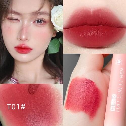 1Pcs Liquid Lipstick Velvet Matte Lip Gloss Cosmetic Waterproof Lip Glazed Long Lasting Lipsticks Red Lip Tint Maquiagem TSLM2