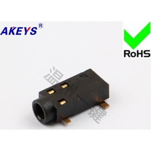10 PCS PJ-234-4P pillarless power socket 2.5 headphone socket 4 foot patch 2 fixed foot socket base
