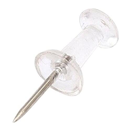 100pcs/set Transparent Push Pins School Office Home Used Standard Pin Sundries Accessory