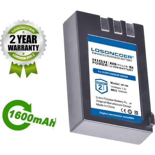 LOSONCOER Battery 1600mAh NP-140 Battery For Fujifilm NP-140 NP140 FNP-140 and Fuji FinePix S100FS, S200EXR, S205XR Cameras