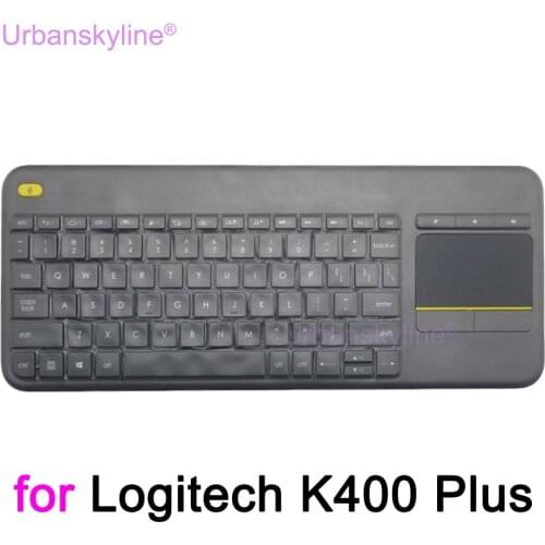 K400 Plus Keyboard Cover for Logitech K400 Plus for Logi Wireless Protective Protector Skin Clear Silicone TPU Case Funda