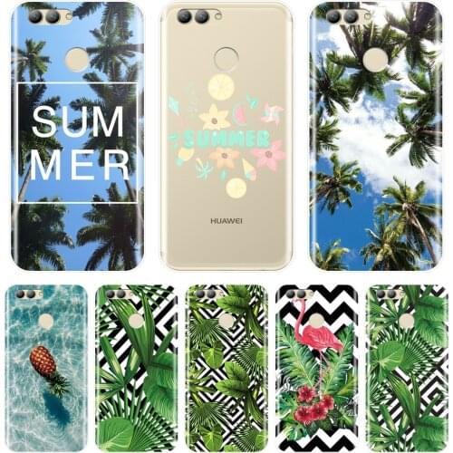 Pineapple Palm Summer Phone Case For Huawei Nova Smart Lite 2017 Soft Silicone Back Cover For Huawei Nova 3 3I 3E 2i 2 Lite Plus