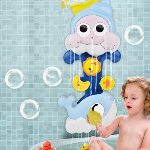 Baby Bath Toys Water Spray Sucker Shower Pool Water Bath Toys for Kids Outside Shower Toys for kids Bathtub Toys 1 2 3 4 Year