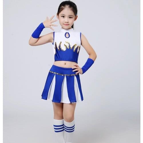 Kid Street Dance Hip Hop for Kids Cheerleader Uniform School Girl Dance Costumes Child Sports Competition Student Stage Clothing