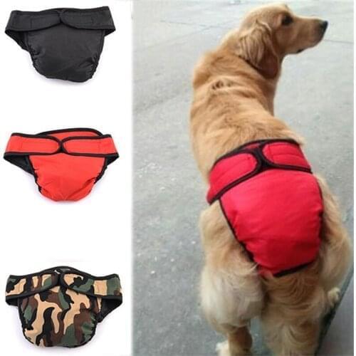 S-XL Dog Physiological Pants Sanitary Washable Female Dogs Panties Shorts Underwear Briefs For Dogs Sanitary Panties
