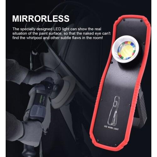 COB Lantern Hanging Work Light with Magnet Rechargeable Car Detailing Tools Portable Car Paint Checking Torch Power Light