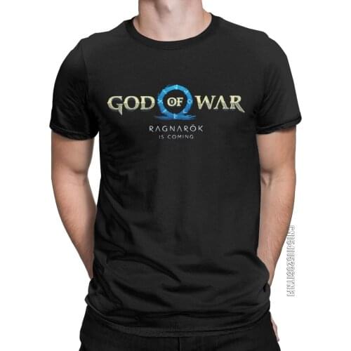 Funny God Of War 2 Ragnarok Is Coming T-Shirts Men O Neck Cotton T Shirt Classic Short Sleeve Tee Shirt Plus Size Clothing