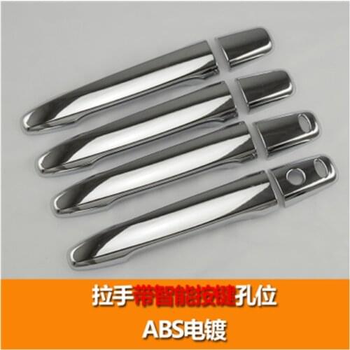 ABS Chrome Door handle Protective covering Cover Trim for Mitsubishi Outlander 2013-2015 Car styling