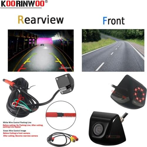 Koorinwoo Intelligent Switch Cable Front Camera / Car Rear View Camera / Side Camera AV Video Car Reverse System For Parking DVD