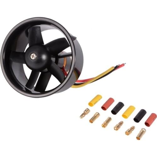 QX-Motor 64mm Ducted 5-Rotor Fan with QF2611 4500KV Brushless Outrunner Motor Balance Tested for EDF Jet AirPlane