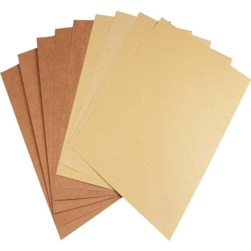 30 Sheets A4 Brown Kraft Paper Paperboard Cardboard DIY Drawing Printing Gift Wrapping Paper Scrapbook Christmas Wrapping Paper