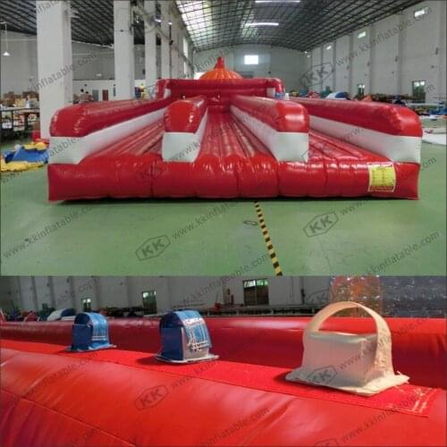 3-Lanes Inflatable Bungee Run, Bungee Running
